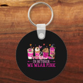 10月We衣服ピンクコーヒーアイラテ秋Autu キーホルダー (正面)
