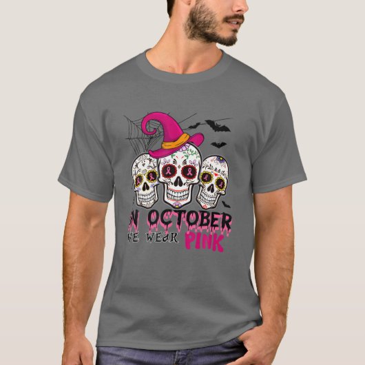 10月We衣服ピンクシュガースカルハロウィンブレア Tシャツ (正面)