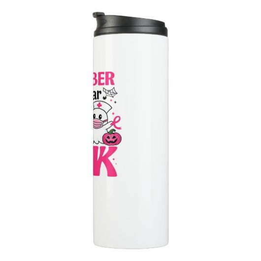 10月We衣服ピンクナース乳がん認識度 タンブラー (回転右)