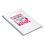 10月We衣服ピンクナース乳がん認識度 ノートブック (右側)