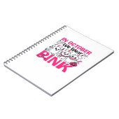 10月We衣服ピンクナース乳がん認識度 ノートブック (左側)