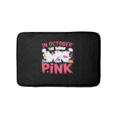 10月We衣服ピンクナース乳がん認識度 バスマット (正面)