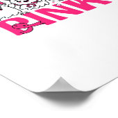 10月We衣服ピンクナース乳がん認識度 ポスター (角)