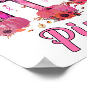 10月We衣服ピンクリスチャン乳がん認識 ポスター (角)