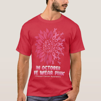 10月We衣服ピンク乳がん認識度 Tシャツ
