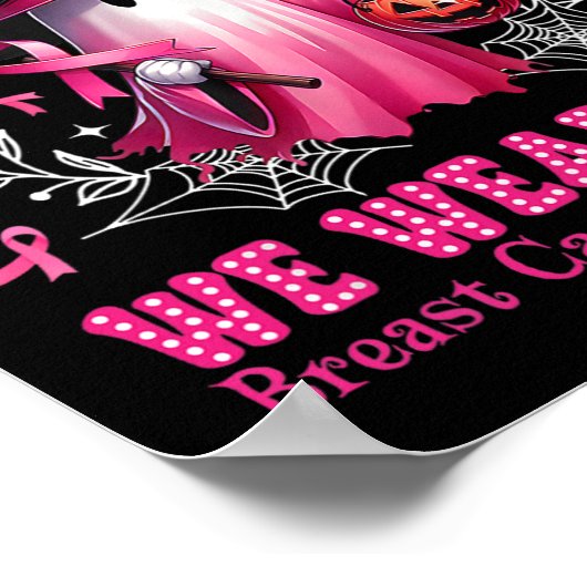 10月We衣服ピンク幽霊魔女乳がん阿波 ポスター (角)