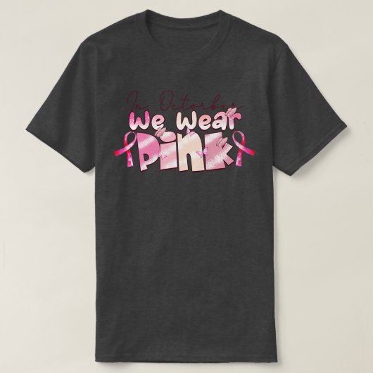 10月We衣服ピンク10 Tシャツ (デザイン正面)