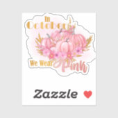 10月We衣服ピンク シール (シート)