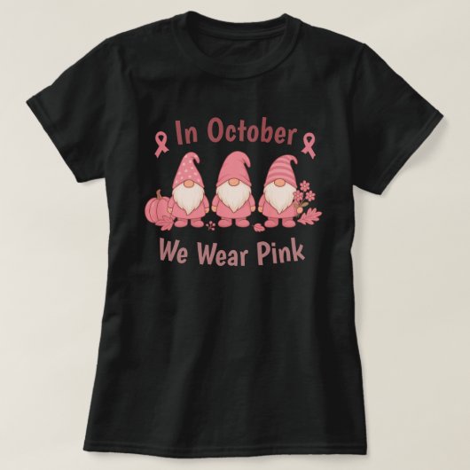 10月We衣服ピンク Tシャツ (デザイン正面)