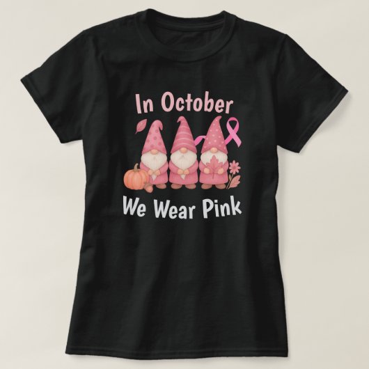 10月We衣服ピンク Tシャツ (デザイン正面)