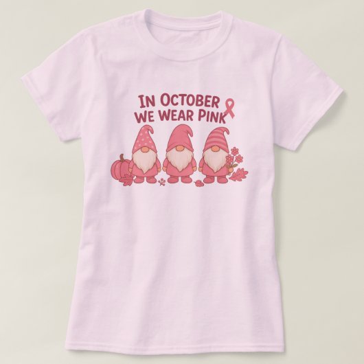 10月We衣服ピンク Tシャツ (デザイン正面)