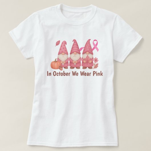 10月We衣服ピンク Tシャツ (デザイン正面)