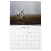 10本のカシの馬 カレンダー (1月 2026)