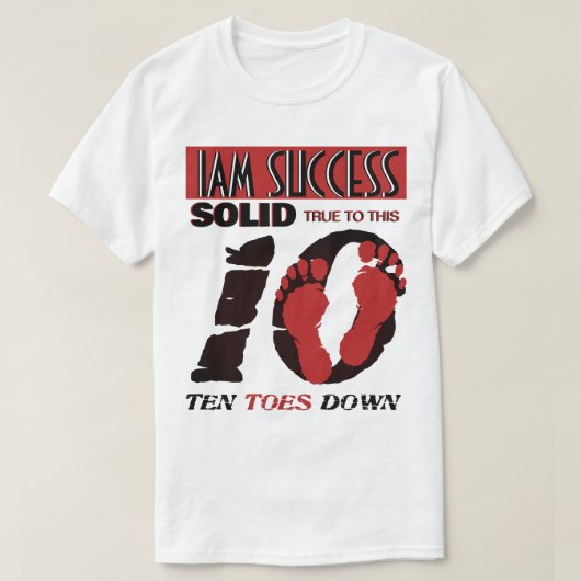 10本の指全部下 Tシャツ (デザイン正面)