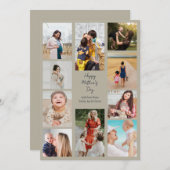 10枚お母さんの日のグリーティングカード 招待状 (正面/裏面)