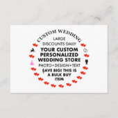 10枚のカスタムウェディングエンクロージャカード エンクロージャーカード (正面)