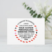 10枚のカスタムウェディングエンクロージャカード エンクロージャーカード (スタンド正面)