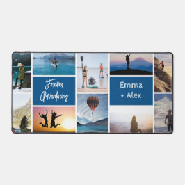 10枚のカスタムフォトコラージュを冒険する永遠の姿 デスクマット