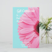 10枚のギフト券ひな形 便箋 (スタンド正面)