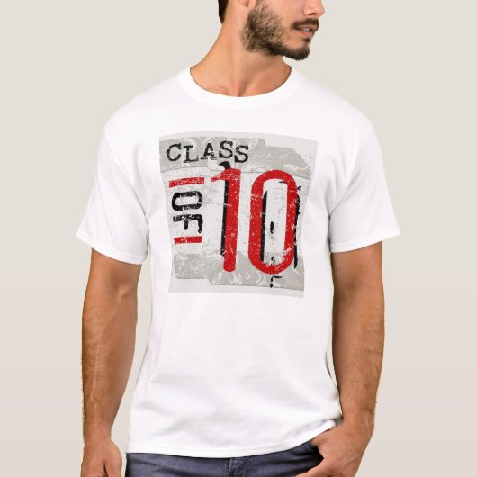 10枚のグランジで軽いTシャツのクラス Tシャツ (正面)