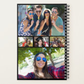 10枚の写真のカスタムプランナー プランナー手帳 (裏面)