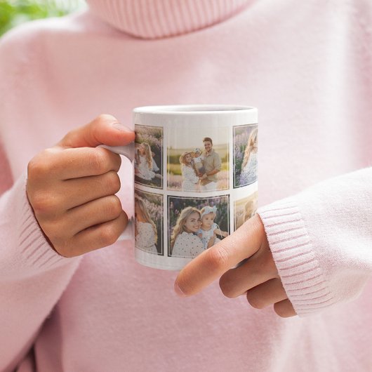 10枚の写真コラージュモダンインスタグリッド コーヒーマグカップ