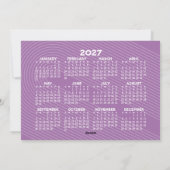 10枚の写真コラージュ - 謹賀新年 2027年 カレンダー シーズンカード (裏面)