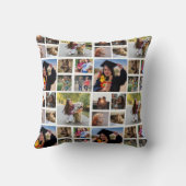 10枚の写真パーソナライズされたフリースブランケット クッション (裏面)