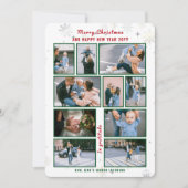 10枚コラージュ文字かわいいエレガントパーソナライズされた シーズンカード (正面)