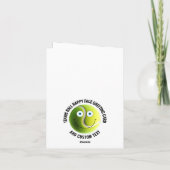 10枚セット オーダーメイド テニス ブルーアイズ ハッピー フェイス グリーティング カード (裏面)