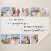 10枚恋しく思の写真縁ど白覚 シェルパブランケット (正面(横))