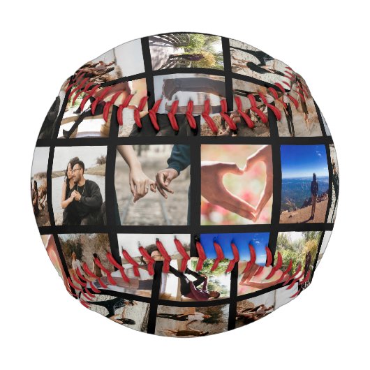 10枚最高のの写真をパーソナライズされたキャッチ 野球ボール (正面)