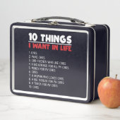 10欲しいもの車をもっと欲しいもの自動車ギフト メタルランチボックス (インサイチュ)