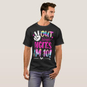 10歳だよ "Peace Out Single Digits I'M 10 Year Old 10T Tシャツ (正面フル)