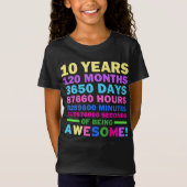 10歳になる素晴らし誕生日 Tシャツ (正面)
