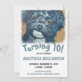 10歳になる黒いハバナの招待状 招待状 (正面)