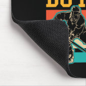 10歳のアイスホッケーをテーマにした10歳の誕生日パーティー マウスパッド (コーナー)