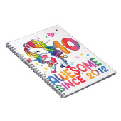 10歳のギフト女の子10代ダビングUnicorn 10位 ノートブック (右側)