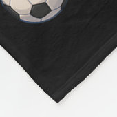 10歳のサッカー少年お誕生日おめでとう! フリースブランケット (角)