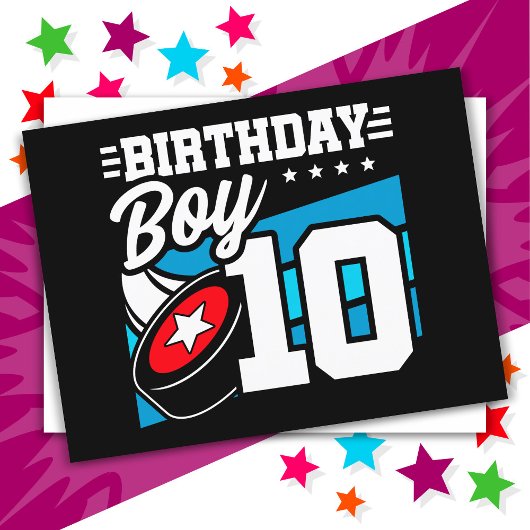 10歳のハッカーパーティーテーマ 10歳の誕生日男子 ポストカード