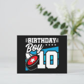 10歳のハッカーパーティーテーマ 10歳の誕生日男子 ポストカード (スタンド正面)