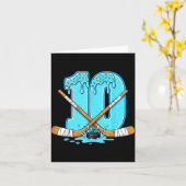 10歳のハッカーププレゼント カード (黄色い花)