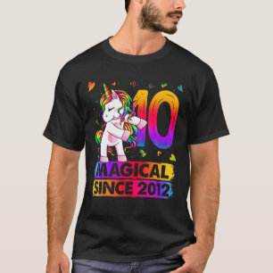 10歳のユニコーンが10誕生日の一角獣 Tシャツ