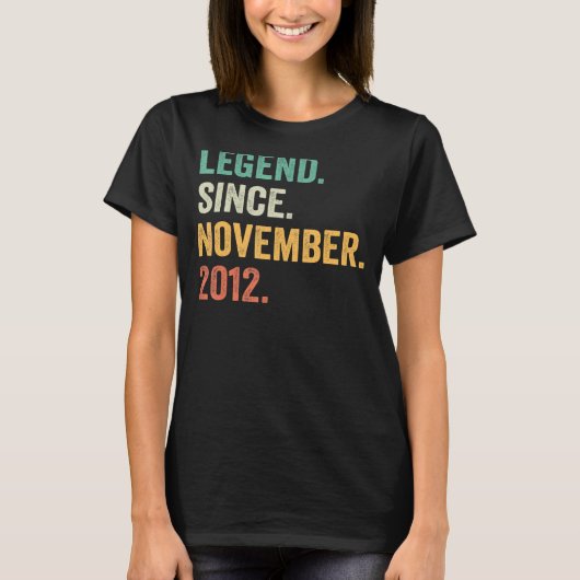 10歳の伝説2012年11月10日バレ Tシャツ (正面)