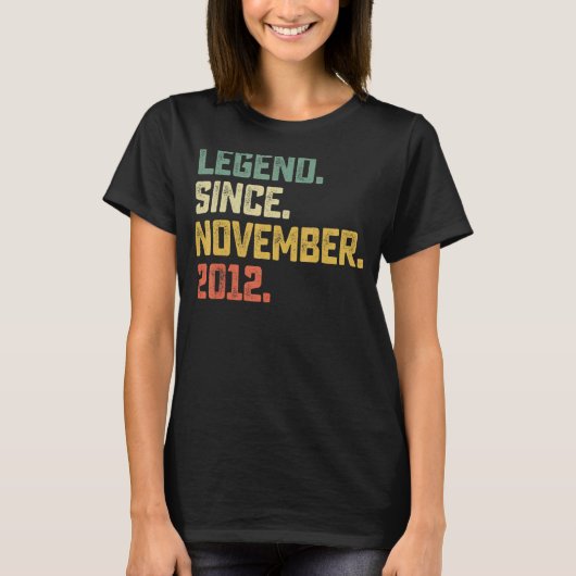 10歳の伝説2012年11月10日 Tシャツ (正面)