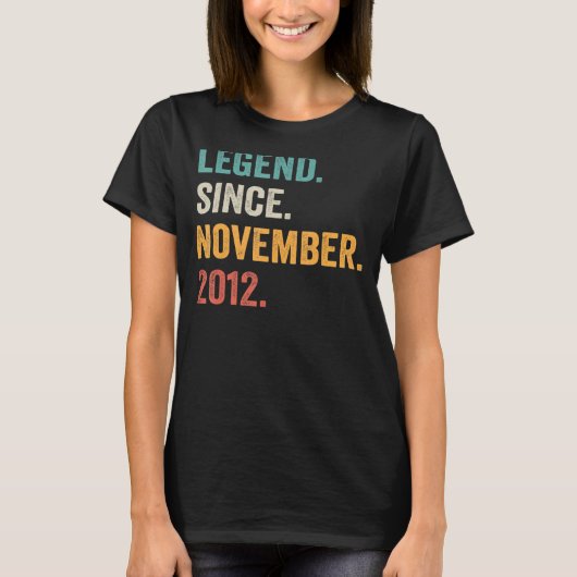 10歳の伝説2012年11月10日 Tシャツ (正面)