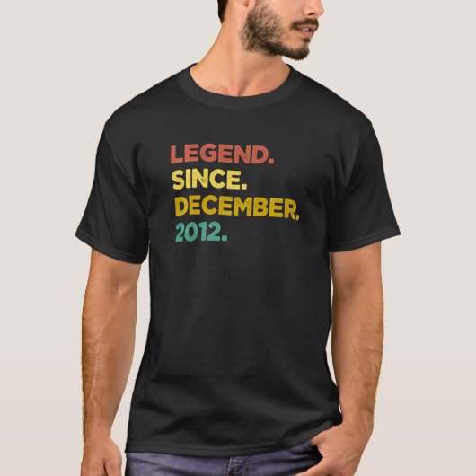 10歳の伝説2012年12月10日バレ Tシャツ (正面)
