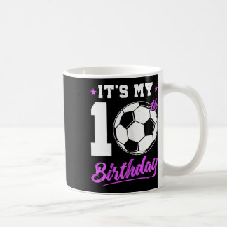 10歳の女の子10歳の誕生日プレゼントサッカー誕生日 コーヒーマグカップ