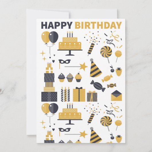 10歳の少年の誕生日招待状 招待状 (裏面)