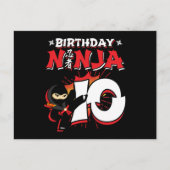 10歳の漫画風忍者 10歳の誕生日 ポストカード (正面)